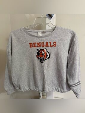 Concept Sports Cincinnati Bengals Cropped Sweatshirt